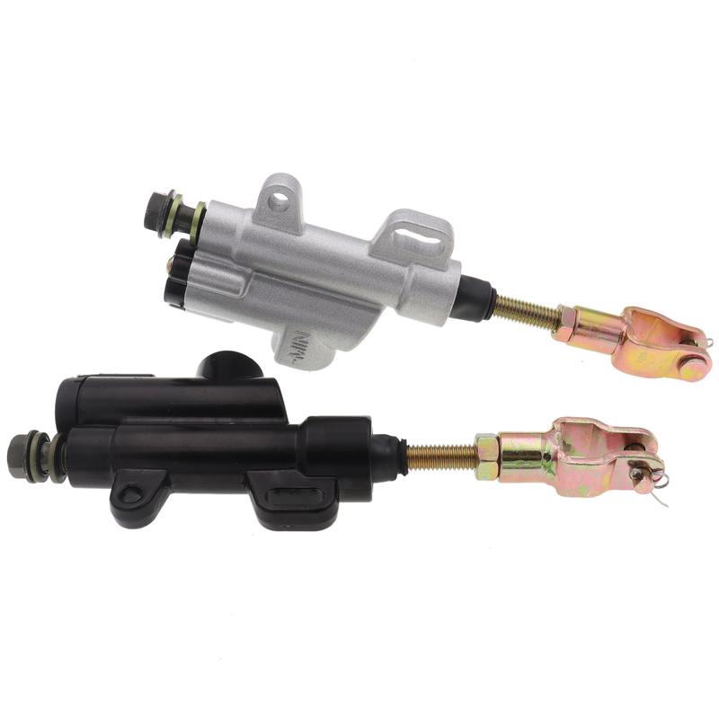 Black Silver Aluminium alloy Universal Rear Brake Master Cylinder Caliper Pump for Motorcycle Pit Dirt Bike ATV