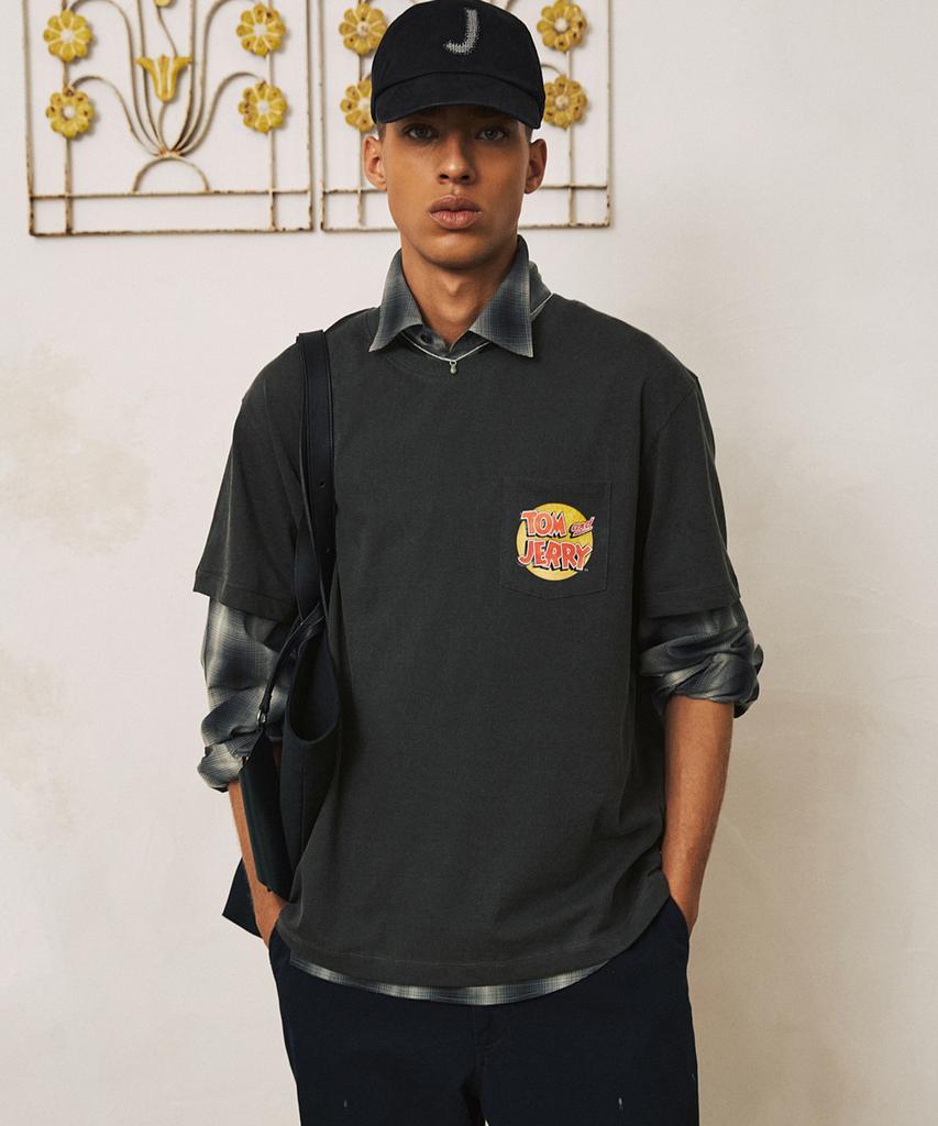 SHIRTER Tjs Vtg Logo T-Shirt (Grey)