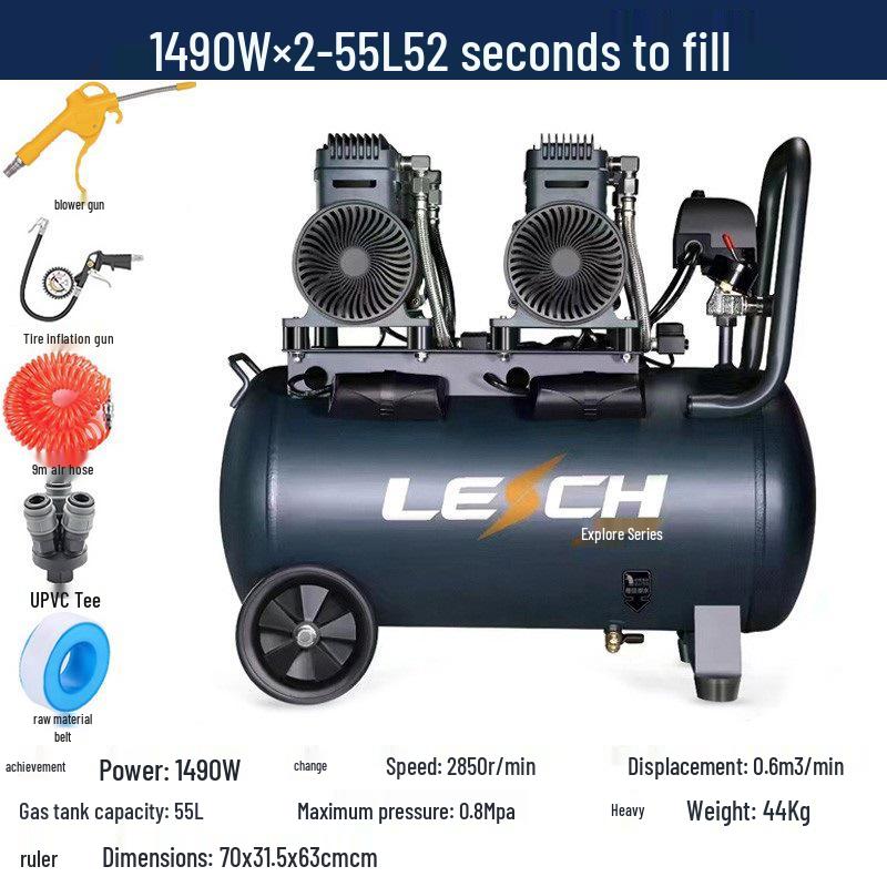 Shengpa Oil-Free Silent Air Compressor 1490W-2000W for Spraying