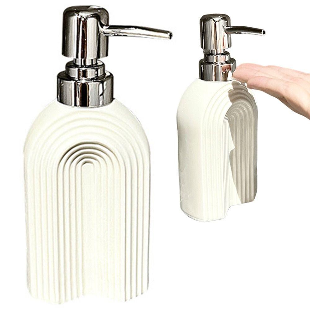Многоразовая керамическая бутылка для жидкого мыла для рук, нажимного типа, бутылки для хранения жидкого лосьона, бытовая