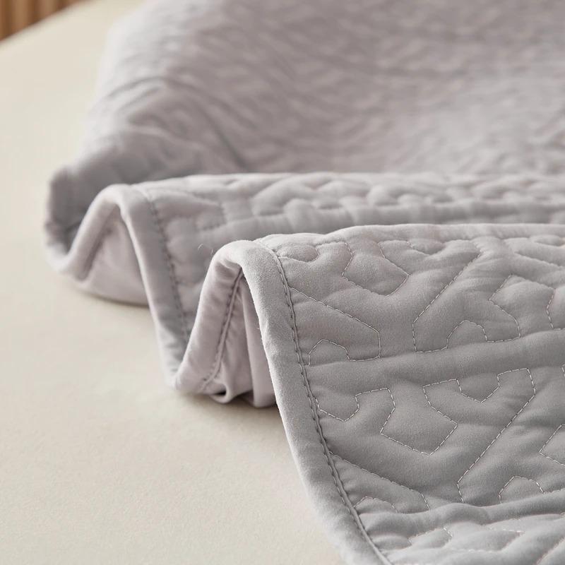 Толстый наматрасник из 100% хлопка высшего качества, чехол для королевской кровати из чистого хлопка, антибактериальный простынь, постельное белье без наволочки