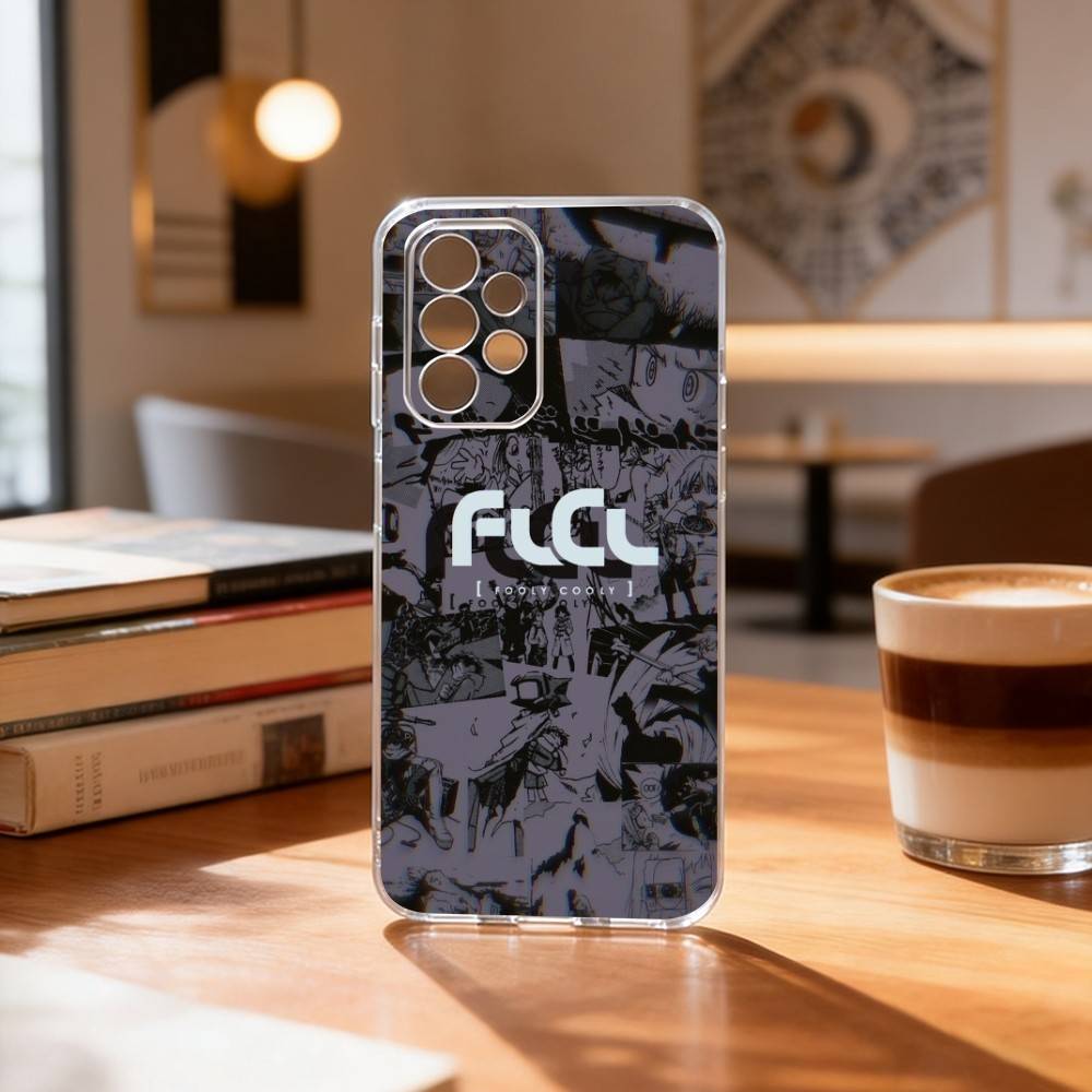 FLCL First L-Love C-Cyber Love Чехол для телефона для Samsung S25,S24,S21,S22,S23,S30,Ultra,S20,Plus,Fe Прозрачная крышка