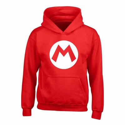 Детская толстовка с капюшоном Mario Badge