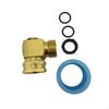 90 Degree Solid Brass Hose Connector 3/4" Ght Pipe Fittings Rotatable Garden Adapter for