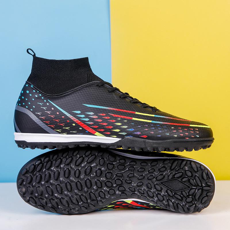 High-top mandarin duck football shoes men's long nail broken nail football shoes women's century cup sports football shoes