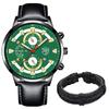 Men's Luxury Watch Men Business Leather Quartz Wristwatch Calendar Date Men Casual Sports Bracelet Watches Clock