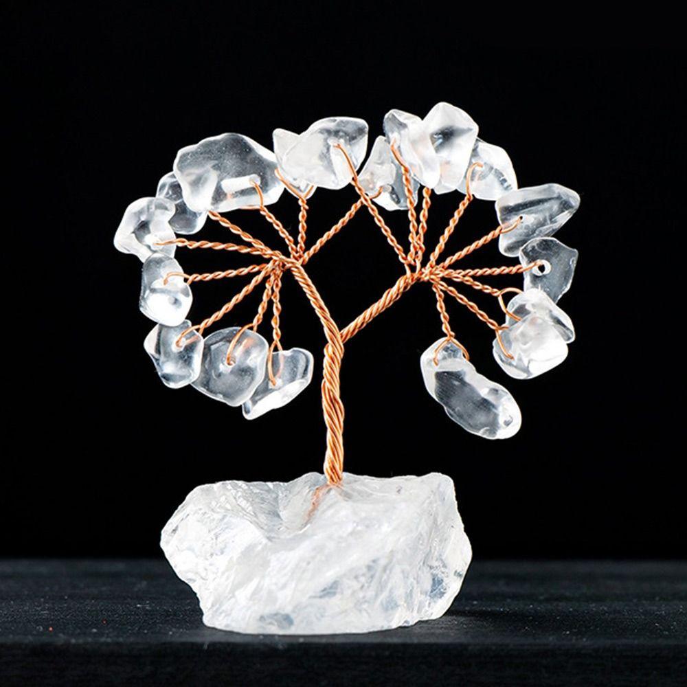 Рейки Чакра Энергия Счастливое Кристальное Дерево Многоцветные Деревья Фэн-Шуй Креативное Хрустальное Денежное Дерево