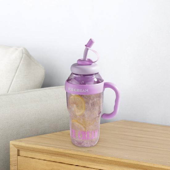 Бутылка для воды 1300 мл с ручками, крышками и трубочками, герметичная кружка для питья, не содержащая бисфенол-А, термостойкая, портативная