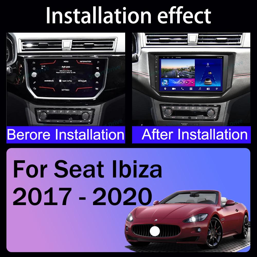 QLED для Seat Ibiza Arona 2017-2020 автомобильное радио AI Voice 4G WIFI CarPlay Android Auto GPS автомобильный мультимедийный видеоплеер без 2Din DVD