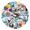 60-120 Fishing Graffiti Stickers for Cars, Luggage, Cups, Skateboards & Scooters