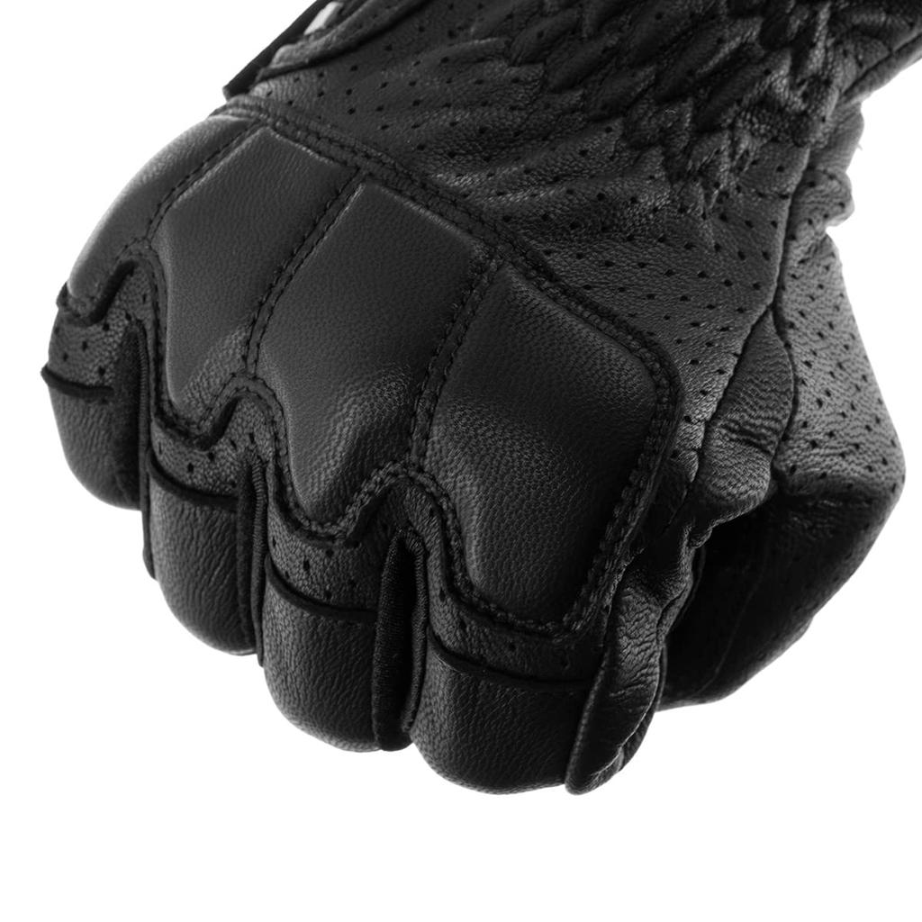KOMINE Protective Leather Gloves for Motorcycles Black 2XL GK-2553
