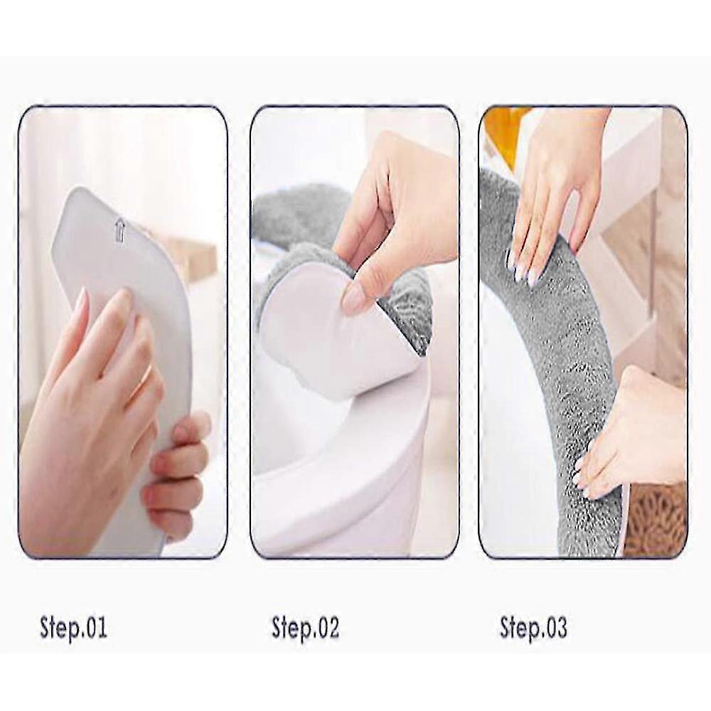 Reusable Self-adhesive Toilet Seat Cushions For Universal Toilet Seat - DD