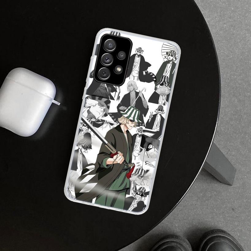 Чехол для телефона Bleach Kisuke Urahara для Samsung Galaxy A12 A22 A32 A52 A72 A02S A51 A50S A31 A20S A10S Note 20 Ultra 10 Plus