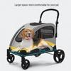 Lightweight, Foldable Pet Stroller for Medium & Large Cats and Dogs, Supports Up To 120 Lbs.