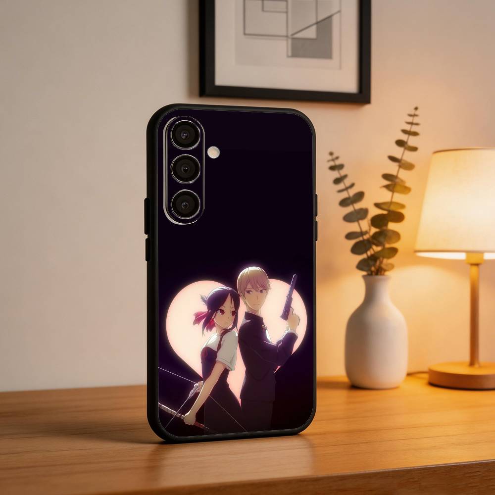 Чехол для телефона S-Shinomiya K-Kaguya для Samsung A73,72,71,A52,51,40,41,A22,A32,31,A13, Мягкий черный корпус