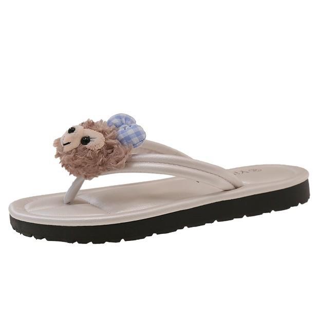 Мягкая подошва 2025 лето новый повседневный милый верхняя одежда женские тапочки нишевые интернет-знаменитости плоская подошва нескользящие ins шлепанцы