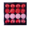 16pcs Christmas Sphere Ornament Collections Unique Christmas Tree Hanging Baubles Ornament For Seasonal Atmosphere