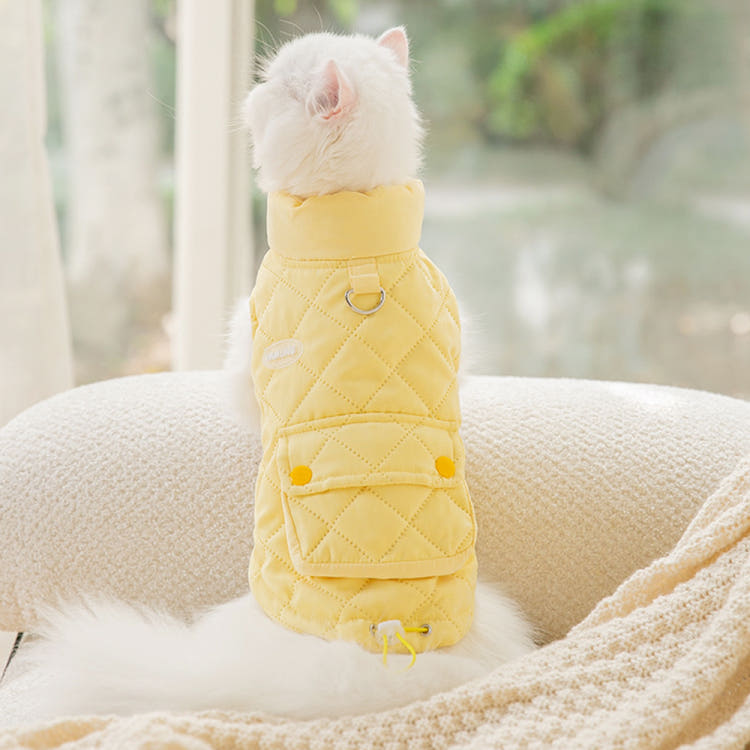 [KIMnyang_deng] Легкий жилет с мягкой подкладкой из макаронЗимняя одежда для щенков кошек (XS-2XL)