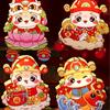 PVC Chinese Snake Year Portable Lantern Cartoon New Year Luminous Lantern  Good Luck Decoration