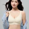 Front-buttoned Bra Women's Fixed Cup Underwear Women's Seamless Bra No Underwire Breast Retraction One-piece Breathable Bra Push Up Bra