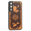 Bewood Wooden Case for Samsung Galaxy S25 Plus, Wind Rose, Merbau