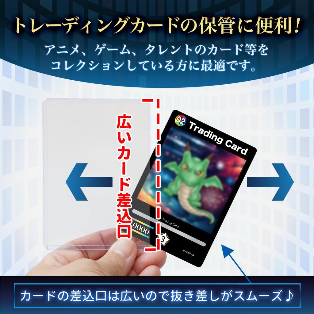 Altecs Side Loader Горизонтальный загрузчик карточек Твердый футляр для коллекционных карточек из ПВХ (40 штук)