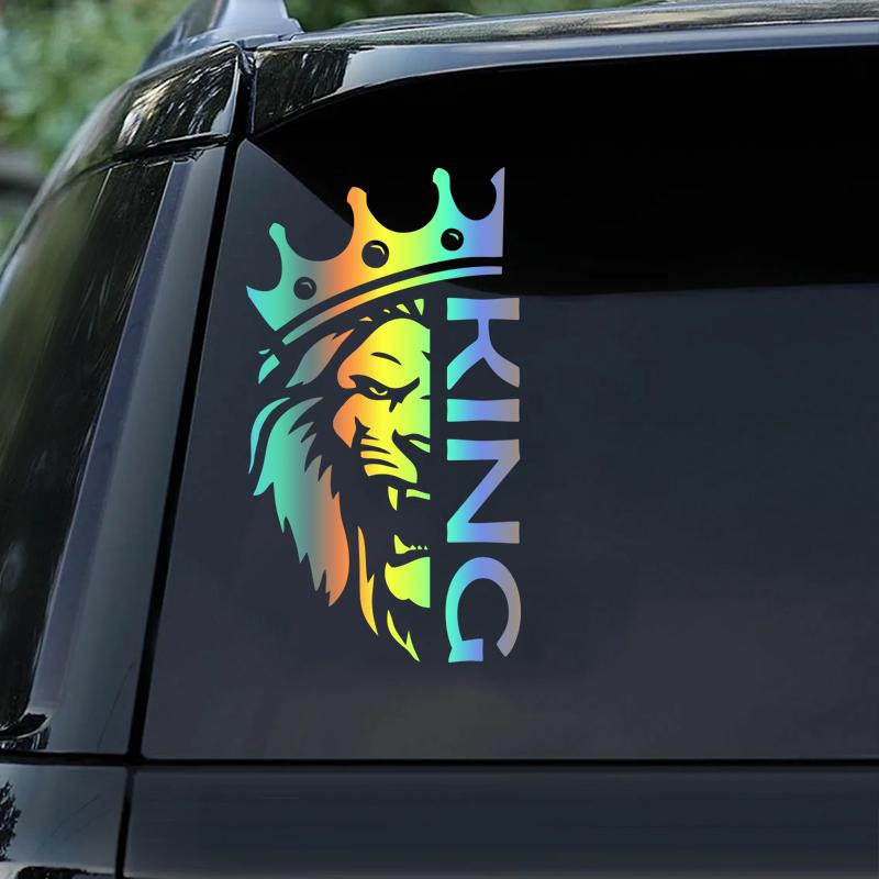 S61078 # Лев с Короной Королем наклейка на автомобиль виниловая наклейка водонепроницаемые декоративные наклейки для автомобиля