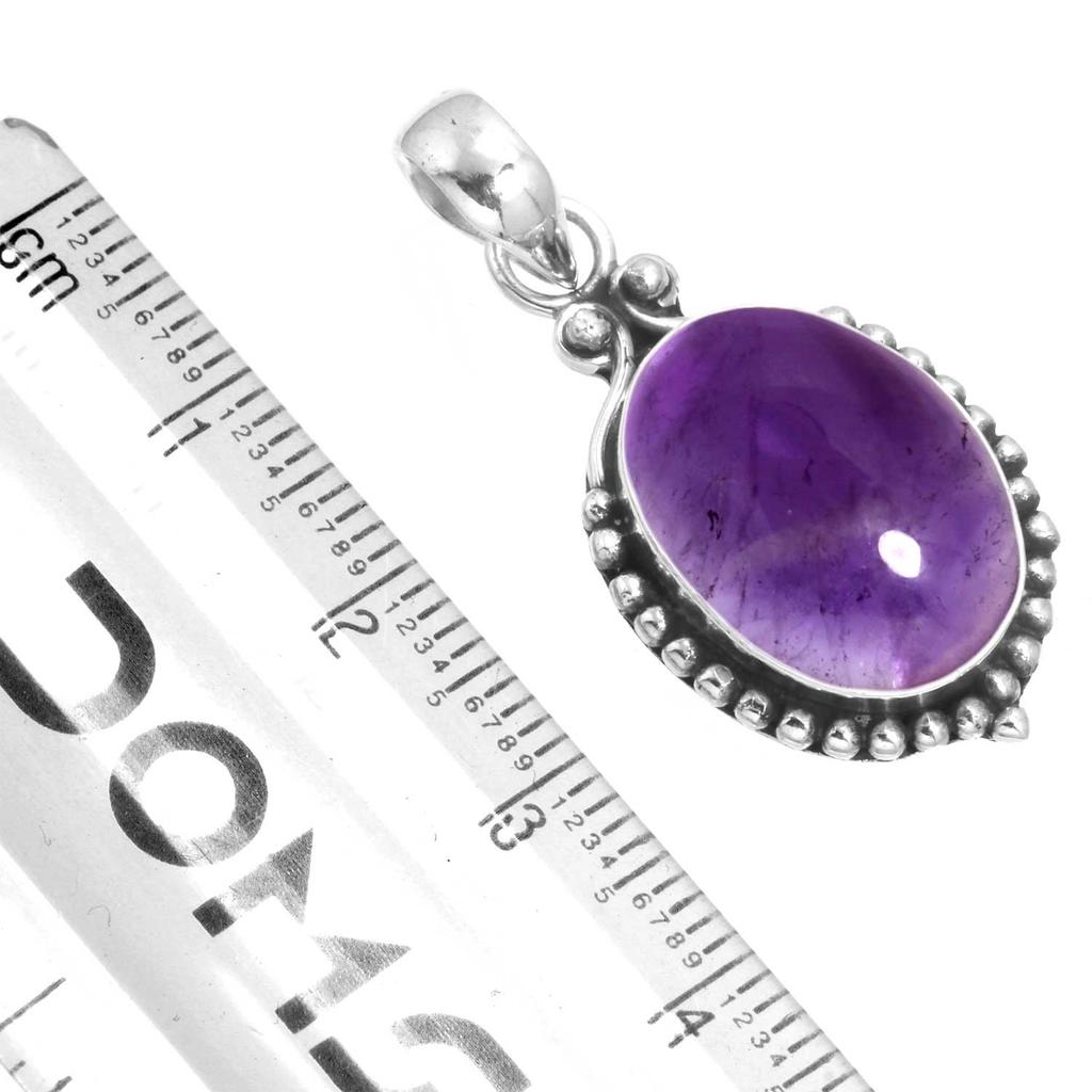 925 Sterling Silver Pendant Women Handmade Jewelry Friendship Day Gift Amber Amethyst Black Onyx Carnelian Garnet Quartz Green Onyx Gold Stone