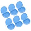 12 Pcs Denture Box Plastic Tooth Dental Orthodontic Retainer Compact Storage Case