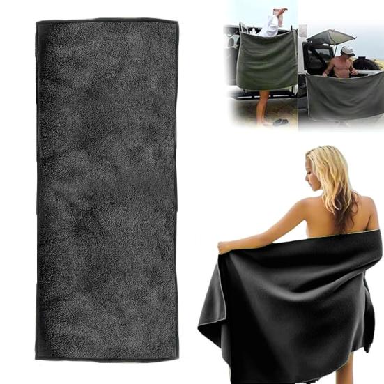 Магнитное банное полотенце 190 см x 76 см, быстросохнущее, впитывающее, пляжное полотенце, ткань с магнитной застежкой, полотенце для йоги, плавания, кемпинга