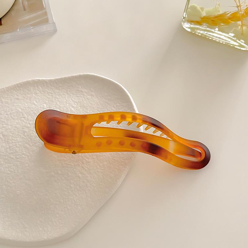 Элегантная горизонтальная заколка для волос «конский хвост» в форме утконоса — шпилька в форме акулы для надежной фиксации на затылке