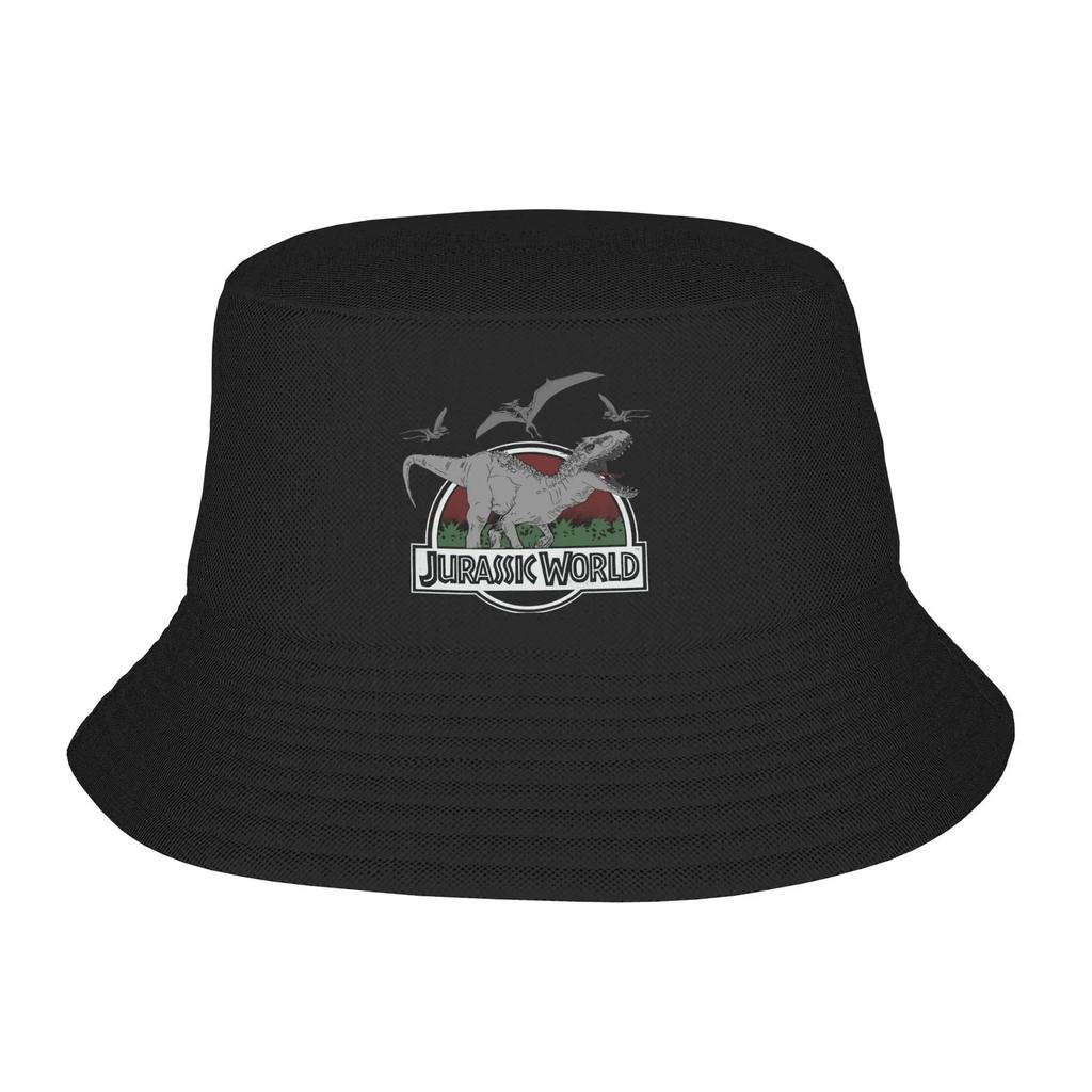 Hot Summer Headwear Jurassic Park Clever Girl Bucket Hats Trendy Unisex  Sun   Panamka UV Protection Fishing  Outdoor