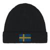 Bonnet Drapeau Suède En Noir