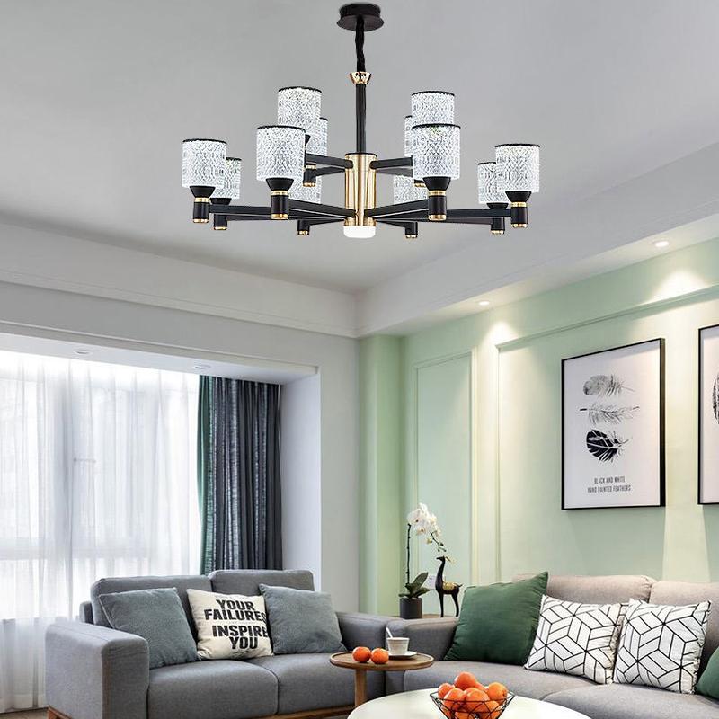 Скандинавский современный минималистичный светильник для гостиной, столовой, светильник для спальни, европейское роскошное атмосферное освещение, домашнее освещение