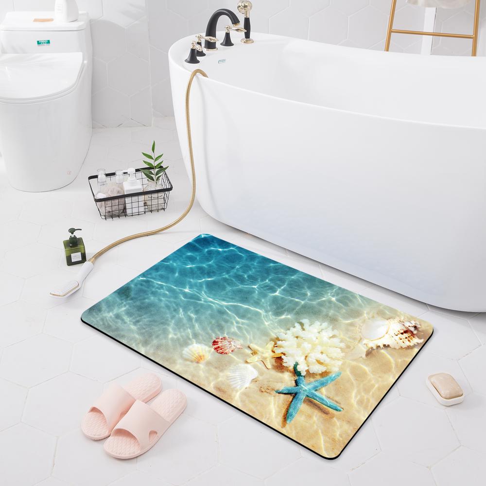 Впитывающий нескользящий коврик для ванной комнаты, дверной коврик, туалетный пол, душевая комната, коврик для ванны, кухонный коврик