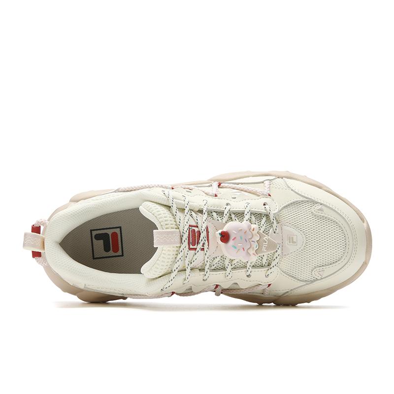 Fila FLUID 6 Амортизация Устойчивость к истиранию Покрытие Легкие Низкие Массивные Кроссовки Женские Цвет: Сладкая Кукуруза Желтый F12W612137FSM