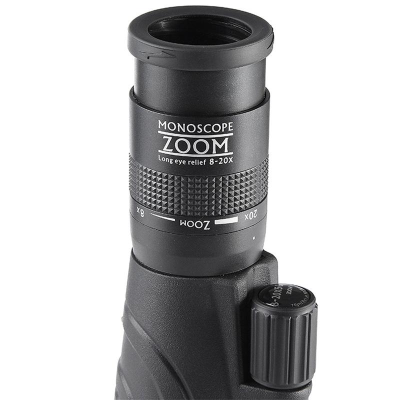 8-20x50 Powerful Zoom Monocular High Powered Telescope All Optical Glass Long Range Fmc Bak4 Prism Binoculos Monoculos