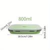 1/4pcs Collapsible Silicone Food Storage Container Stackable Space Saving Lunch Box Microwaveable Foldable Kitchen Accessories