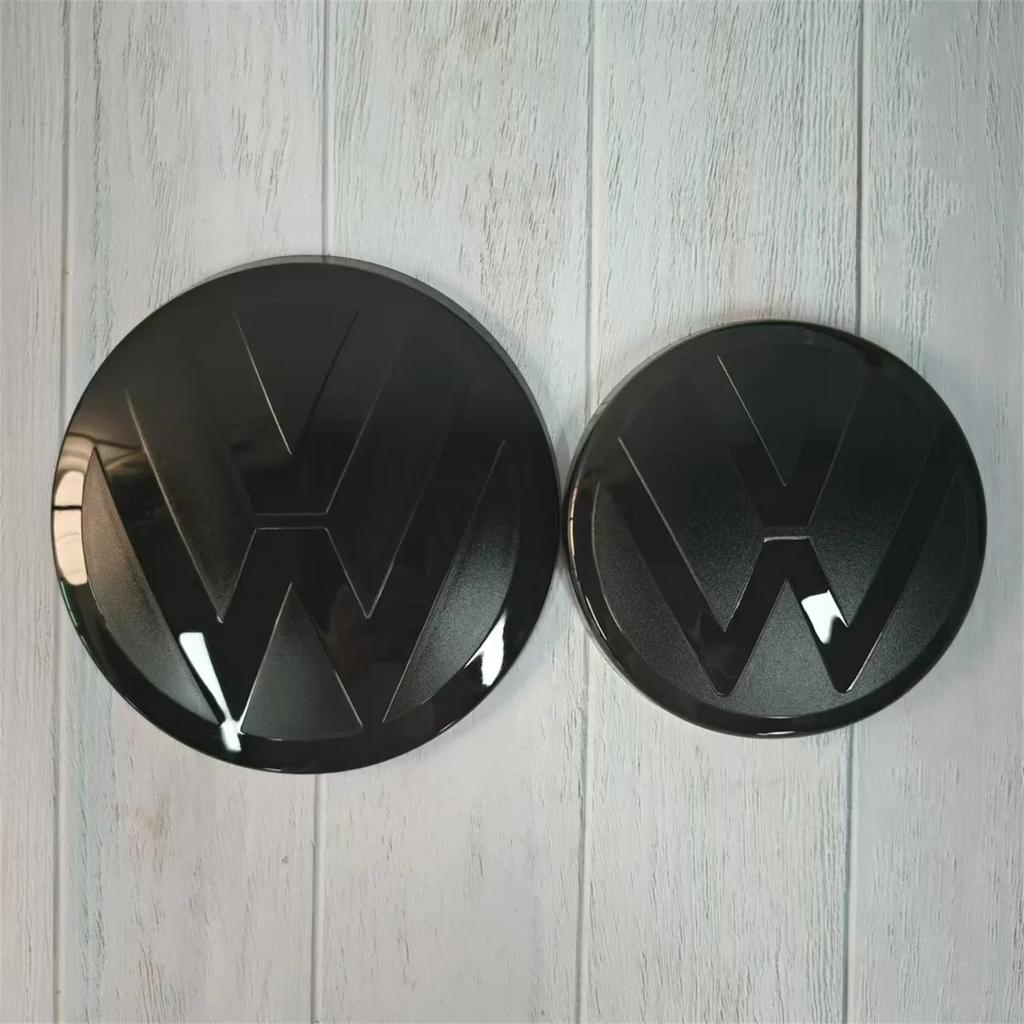 Для VOLKSWAGEN VW ACC Совместимые Черные Глянцевые Накладки на Передний и Задний Логотипы для VW Golf MK6 / 7 / 7.5 / 8 | Плоская Накладка на Шильдик Легкая Защелка