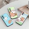 Милый Чехол для Телефона BuBu-DuDu Du Для Samsung S25,S24,S21,S22,S23,S30,Ultra,S20,Plus,Fe,Lite,Note,10,Черный Чехол