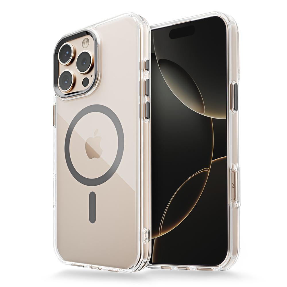 Роскошный магнитный прозрачный чехол для телефона для iPhone 16 11 12 13 14 15 Pro Max Magsafe беспроводная зарядка противоударный прозрачный чехол