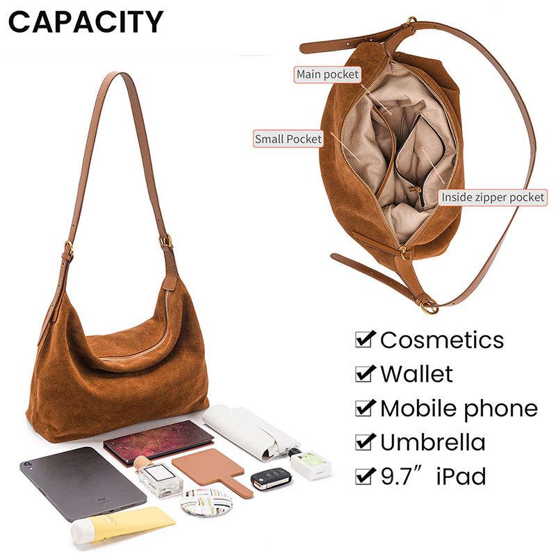 JOGUJOS Commuter замшевая женская сумка через плечо