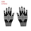 Mehndi Indian Style Beauty Tattoo Stencils Henna Template Sticker Temporary Hand Decal DIY Body Art