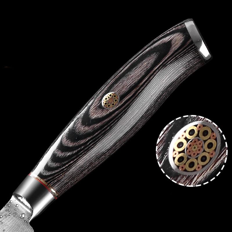 5-дюймовые 67-слойные кухонные ножи из дамасской стали для фруктов, нож для чистки овощей и фруктов