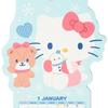 Sanrio Hello Kitty Вырезной календарь 2026 Япония НОВЫЙ Персонажи Sanrio
