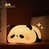 Силиконовый светодиодный ночник с пандой, милые животные, мультяшные ночники для детей, прикроватная настольная лампа, декор для спальни, гостиной, игрушки, подарок