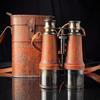 Solid Brass Travelling Binocular with Beautiful Leather Case Bird Watching Binoculars, Best For Gifting