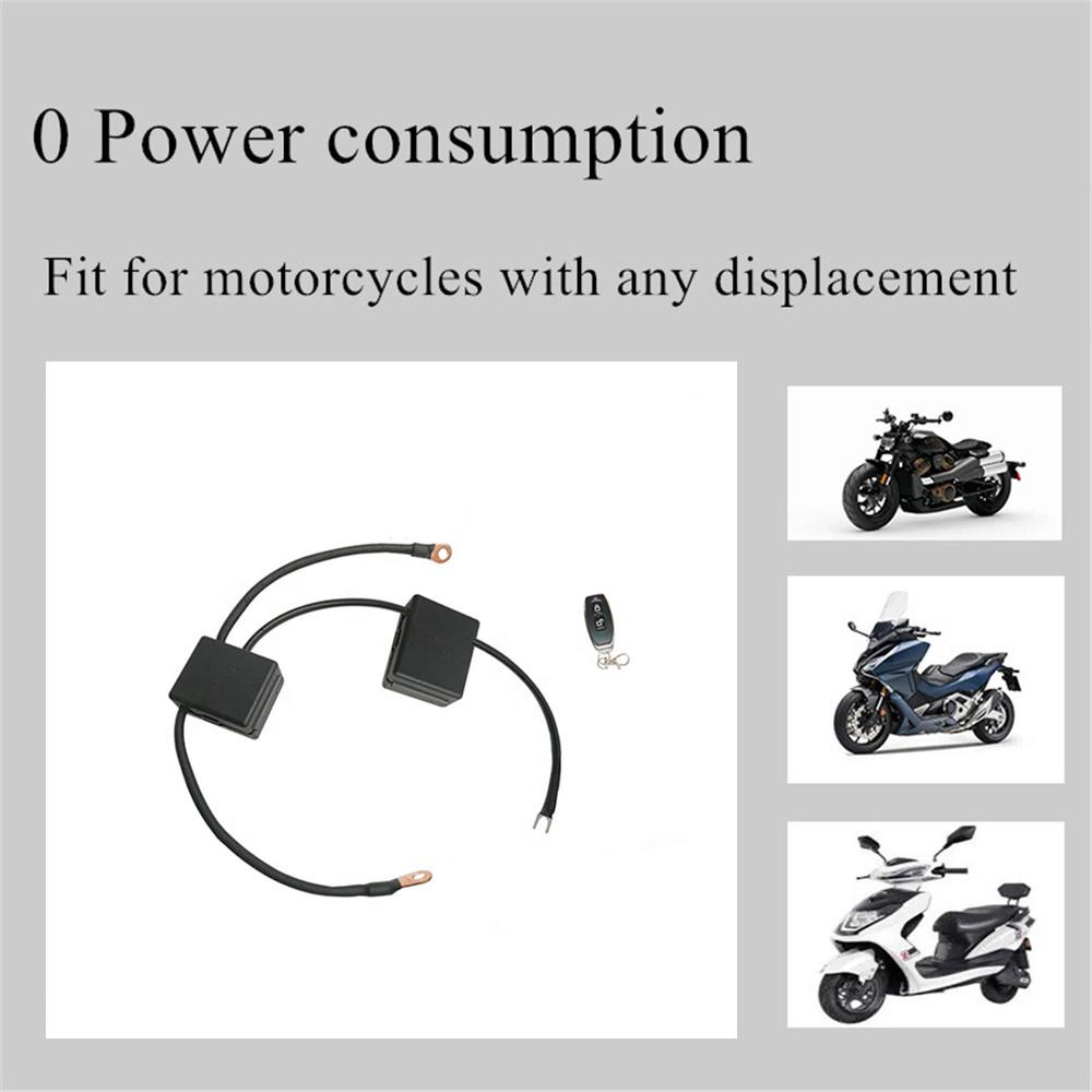 Motorcycle Battery Disconnect Isolator Master Switches With 1Pc Remote Control