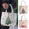 Мультяшный рождественский холщовый подарочный мешок Санта-Клаус Веселый рождественский декор Веселый рождественский декор