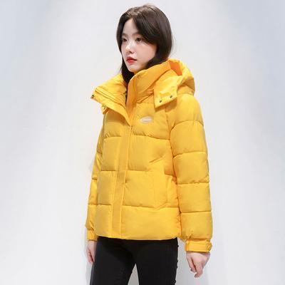 Осенне-зимняя женская утепленная верхняя одежда больших размеров, теплая, короткая, свободная, удобная, с капюшоном, на молнии, однотонная верхняя одежда